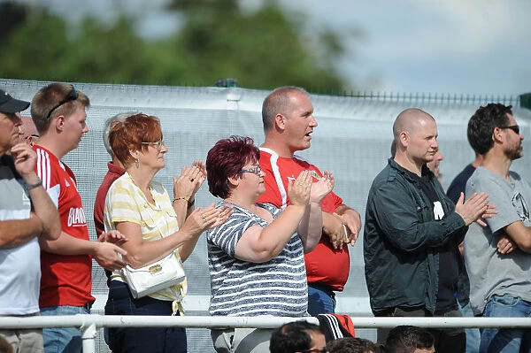 Passionate Bristol City Fans in Action during Pre-Season Friendly