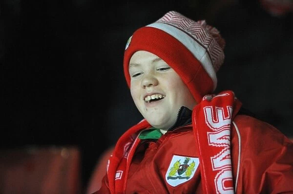 Passionate Bristol City Fans in Action during Sky Bet League One Match against Port Vale