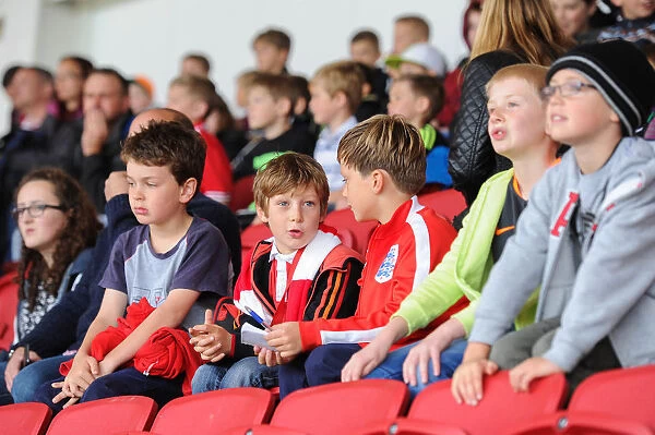 Passionate Bristol City Fans at Ashton Gate During Sky Bet Championship Match (2015)