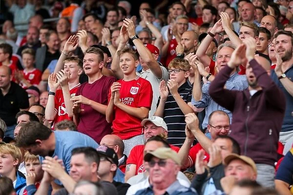 Passionate Bristol City Fans at Craven Cottage, EFL Championship (September 2016)