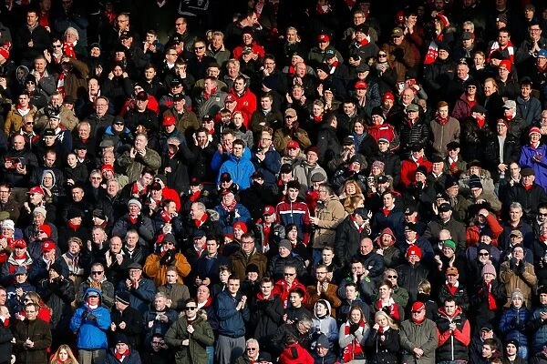 Passionate Bristol City Fans Pack Ashton Gate Stadium for Sky Bet Championship Match against Birmingham City (January 2016)