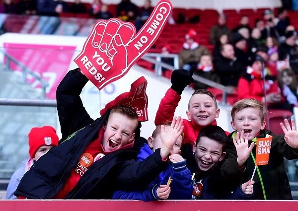 Passionate Bristol City Fans Pack Ashton Gate for Sky Bet Championship Match Against Cardiff City (14 / 01 / 2017)