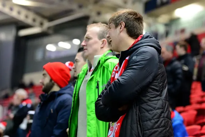Framed Print : Passionate Bristol City Fans Pack Ashton Gate for Sky Bet Championship Clash Against Brentford