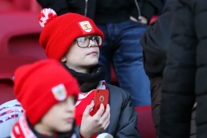Framed Print : Passionate Bristol City Fans Pack Ashton Gate Stadium for Championship Showdown