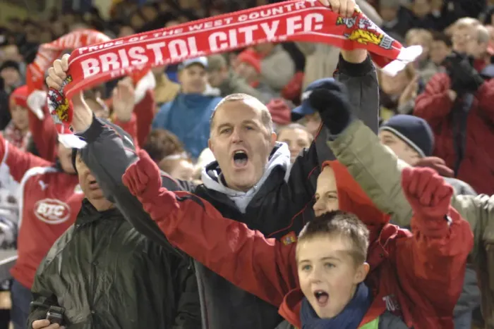 Framed Print : Passionate Bristol City Fans Unite Framed Print : Passionate Bristol City Fans Unite