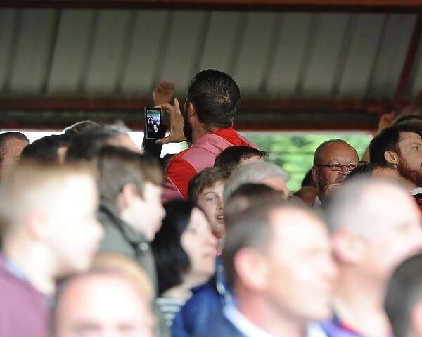 Passionate East End Fans: Intense Moment at Bristol City vs Crewe, Ashton Gate, 2014