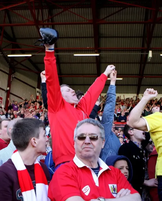 Framed Print : Passionate Moments: Bristol City Fans in Action during Sky Bet League One Match against Coventry City, April 2015 Framed Print : Passionate Moments: Bristol City Fans in Action during Sky Bet League One Match against Coventry City, April 2015
