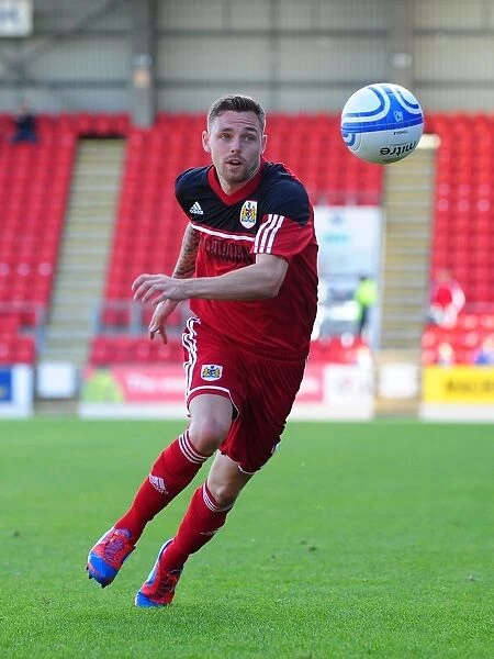 Paul Anderson of Bristol City in Action against St Johnstone at McDiarmid Park, Perth (Pre-Season Friendly, 2012)