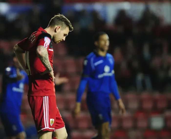 Framed Print : Paul Anderson's Despair: Heartbreaking Image of Bristol City's Relegation (April 2013) Framed Print : Paul Anderson's Despair: Heartbreaking Image of Bristol City's Relegation (April 2013)