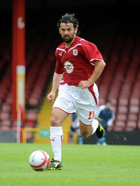 Paul Hartley in Action for Bristol City Against Wycombe Wanderers