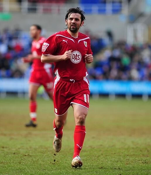 Paul Hartley of Bristol City in Action against Reading, Championship Match, March 13, 2010