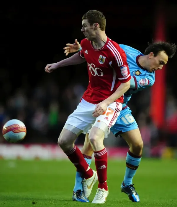 Framed Print : Pearson vs. Noble: A Football Rivalry Flares Up at Ashton Gate, 2012