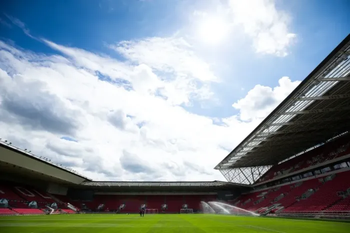 Framed Print : A Peek into Ashton Gate: Pre-Season Friendly - Bristol City vs Portsmouth, 2016