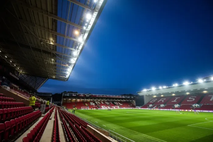 Framed Print : A Peek Inside Ashton Gate: Bristol City vs Hull City - EFL Cup Fourth Round