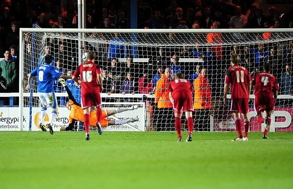 Peterborough's Lee Tomlin Scores Penalty Against Bristol City