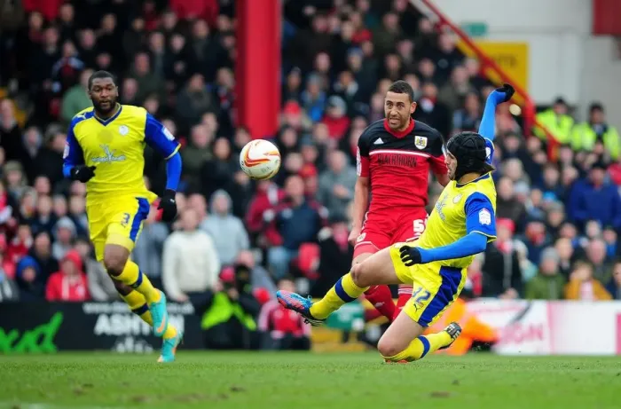 Framed Print : Pivotal Moment: Lewin Nyatanga Readies for Shot in Bristol City's Npower Championship Clash vs. Sheffield Wednesday (April 1, 2013) Framed Print : Pivotal Moment: Lewin Nyatanga Readies for Shot in Bristol City's Npower Championship Clash vs. Sheffield Wednesday (April 1, 2013)