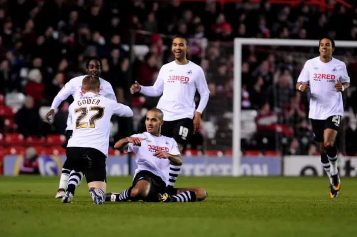 Framed Print : Pratley's Stunner: Swansea's Thrilling Victory at Ashton Gate (Bristol City vs Swansea City, Football Championship) Framed Print : Pratley's Stunner: Swansea's Thrilling Victory at Ashton Gate (Bristol City vs Swansea City, Football Championship)
