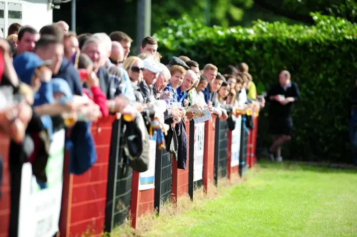 Framed Print : Pre-Season Friendly: Thrilled Fans at The Lancer Scott Stadium as Ashton and Backwell United Take on Bristol City (July 2013) Framed Print : Pre-Season Friendly: Thrilled Fans at The Lancer Scott Stadium as Ashton and Backwell United Take on Bristol City (July 2013)