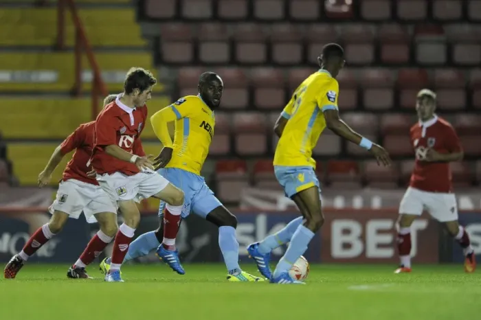 Framed Print : Professional Development League Clash: Bristol City U21s vs Crystal Palace U21s at Ashton Gate Framed Print : Professional Development League Clash: Bristol City U21s vs Crystal Palace U21s at Ashton Gate