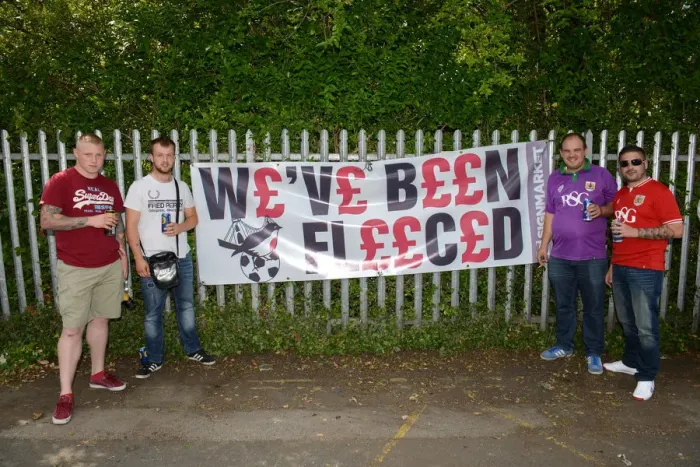 Framed Print : Protesting Fans at Sheffield Wednesday vs. Bristol City: Sky Bet Championship Match
