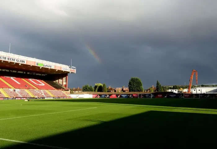 Framed Print : A Rainbow Emerges over Ashton Gate: Bristol City vs Leyton Orient, 2014 Framed Print : A Rainbow Emerges over Ashton Gate: Bristol City vs Leyton Orient, 2014