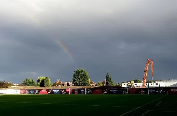 A Rainbow Illumines Bristol City's Ashton Gate During Leyton Orient Match, 2014