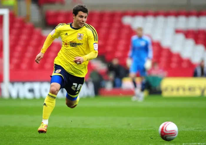 Framed Print : Richard Foster in Action: Nottingham Forest vs. Bristol City (April 7, 2012)