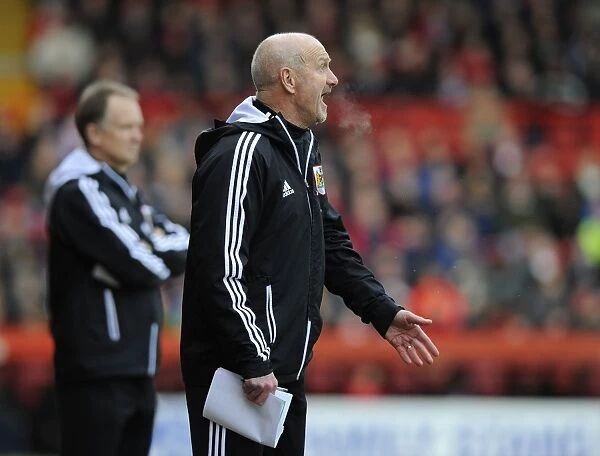 Richard Kelly Coaches Bristol City in Championship Clash Against Ipswich Town, January 2013
