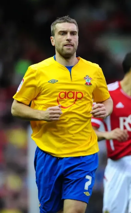 Framed Print : Rickie Lambert Clash: Southampton Star Faces His Former Team at Bristol City
