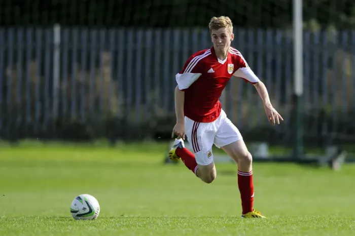 Framed Print : Rising Star: Harry Paice of Bristol City U18 in Action against Brighton & Hove Albion U18, October 5, 2013
