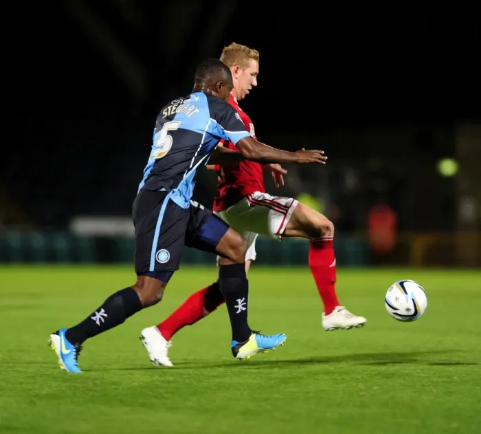 Framed Print : Rivalry Revived: Bristol City vs Wycombe Wanderers in Johnstone's Paint Trophy Clash at Adams Park (October 8, 2013) Framed Print : Rivalry Revived: Bristol City vs Wycombe Wanderers in Johnstone's Paint Trophy Clash at Adams Park (October 8, 2013)