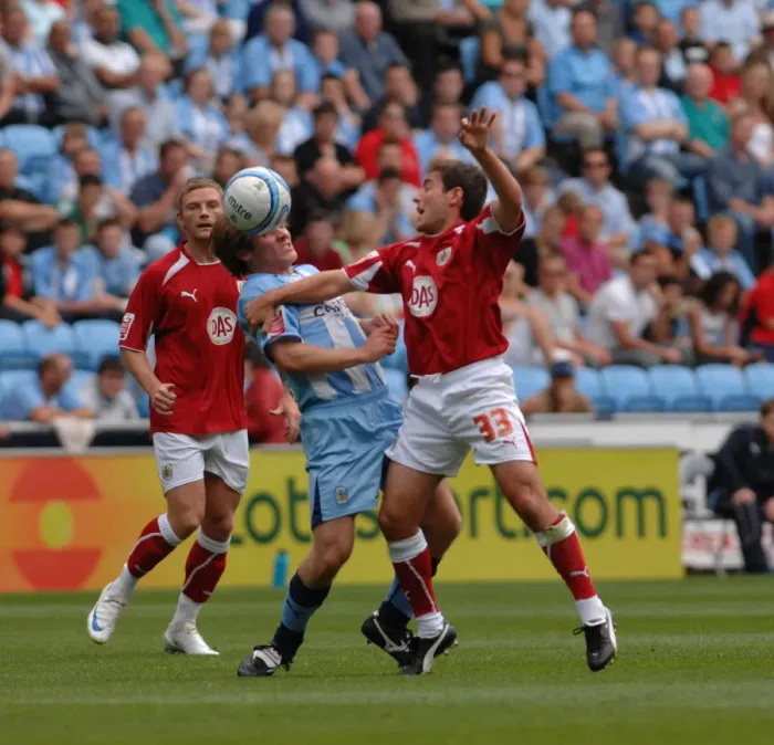 Framed Print : The Rivalry Roars: Coventry City vs. Bristol City - Season 08-09 Football Match