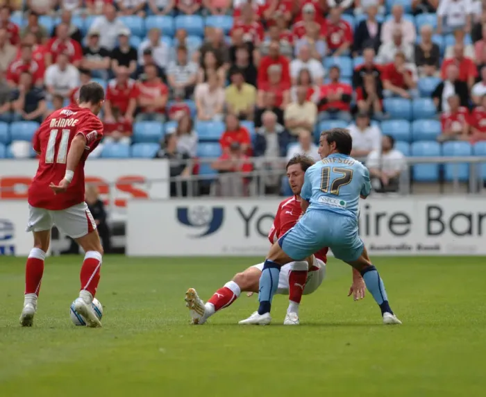 Framed Print : The Rivalry Unleashed: Coventry City vs. Bristol City - Season 08-09 Football Match