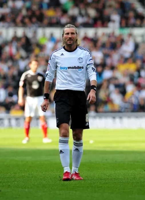 Framed Print : Robbie Savage Bids Farewell at Pride Park: Derby County vs. Bristol City (30th April 2011) - Last Championship Game