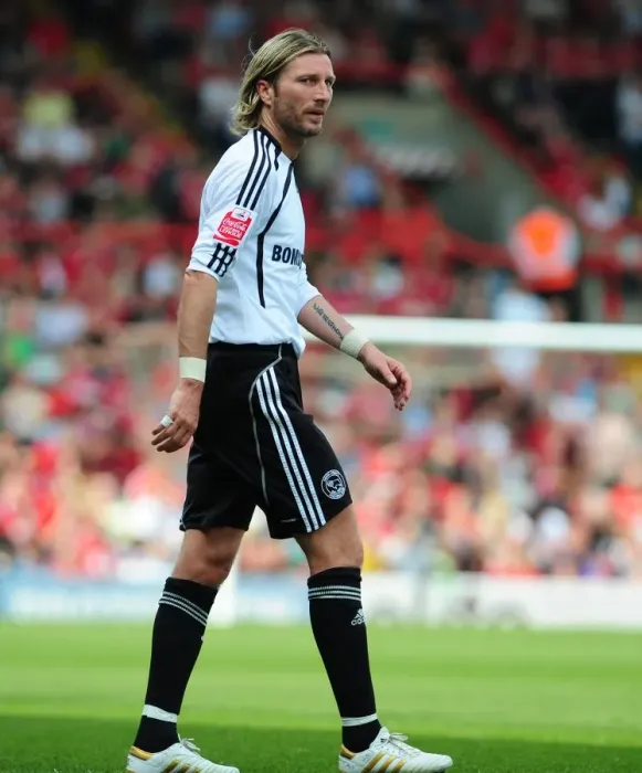 Framed Print : Robbie Savage Leads Derby in Championship Showdown at Ashton Gate against Bristol City, 2010
