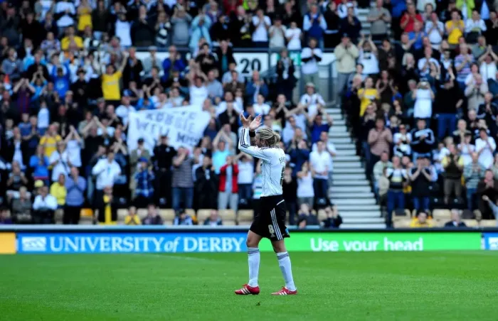 Framed Print : Robbie Savage's Farewell: Derby County vs. Bristol City (Last Championship Game at Pride Park - 30th April 2011) Framed Print : Robbie Savage's Farewell: Derby County vs. Bristol City (Last Championship Game at Pride Park - 30th April 2011)