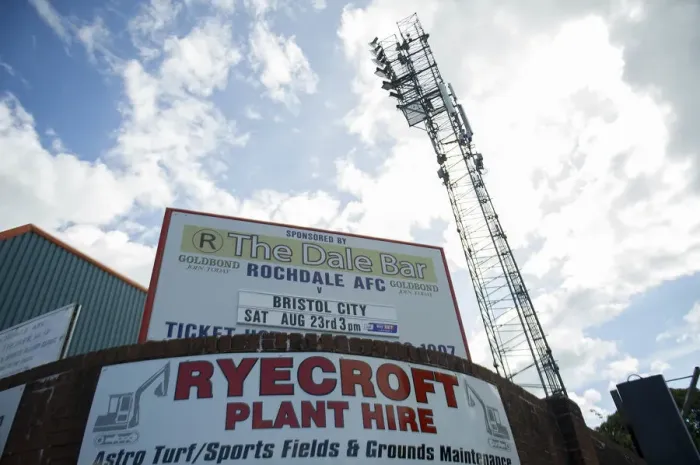 Framed Print : Rochdale vs. Bristol City: A Football Rivalry at Spotland Stadium (August 23, 2014)