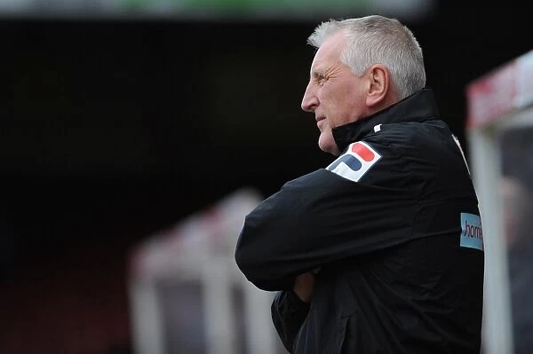 Ronnie Moore, Tranmere Rovers Manager, at Ashton Gate during Bristol City vs Tranmere Rovers, Sky Bet League One Match, 2014