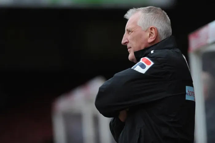 Framed Print : Ronnie Moore, Tranmere Rovers Manager, at Ashton Gate during Bristol City vs Tranmere Rovers, Sky Bet League One Match, 2014