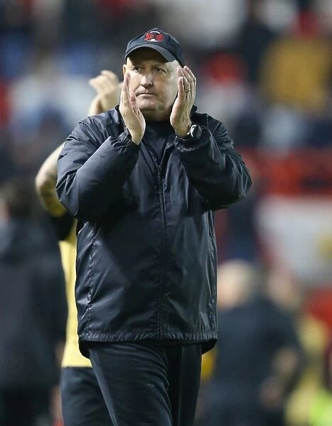 Russell Slade Applauding Leyton Orient Fans at Full-Time - Bristol City vs Leyton Orient, Sky Bet League One (November 2013)