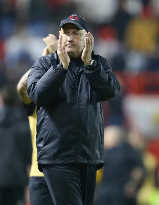 Framed Print : Russell Slade Applauding Leyton Orient Fans at Full-Time - Bristol City vs Leyton Orient, Sky Bet League One (November 2013) Framed Print : Russell Slade Applauding Leyton Orient Fans at Full-Time - Bristol City vs Leyton Orient, Sky Bet League One (November 2013)