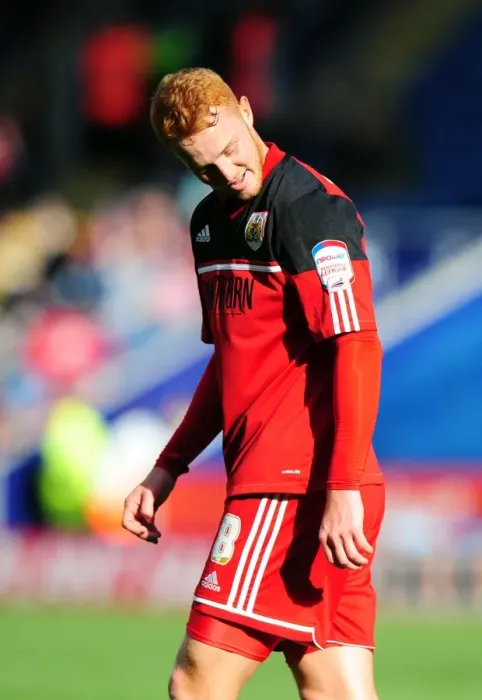 Framed Print : Ryan Taylor of Bristol City Faces Off in Championship Clash at King Power Stadium (Leicester City v Bristol City, October 2012)