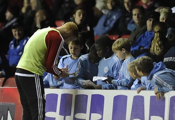 Ryan Taylor Signing Autographs at Ashton Gate: Bristol City vs Crawley Town, 2013