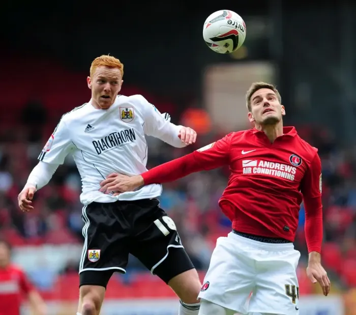 Framed Print : Ryan Taylor's Header: Bristol City's Victory over Charlton Athletic, 2013