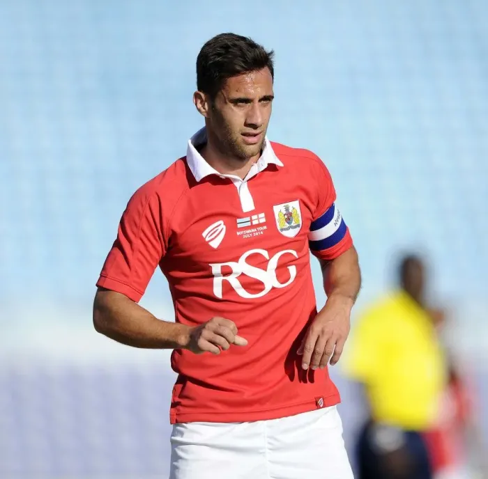 Framed Print : Sam Baldock of Bristol City in Action Against Extension Gunners in Botswana, 2014