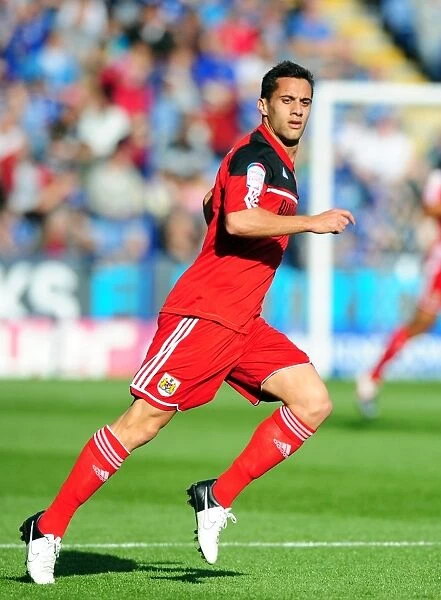Sam Baldock of Bristol City Faces Off Against Leicester City in Championship Clash, October 2012