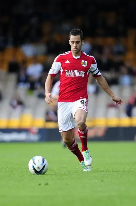 Framed Print : Sam Baldock of Bristol City Faces Off Against Port Vale in Sky Bet League 1 Action, October 2013