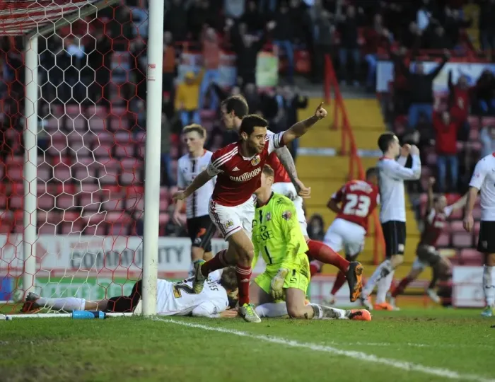 Framed Print : Sam Baldock Scores Dramatic Equalizer Against MK Dons in Sky Bet League One Clash Framed Print : Sam Baldock Scores Dramatic Equalizer Against MK Dons in Sky Bet League One Clash