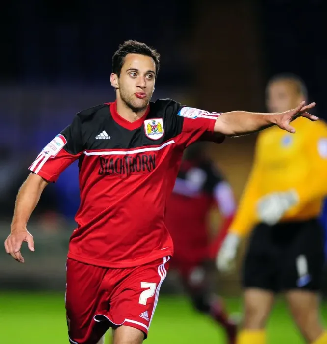 Framed Print : Sam Baldock Scores Opening Goal for Bristol City in Championship Match vs. Peterborough United (September 2012) Framed Print : Sam Baldock Scores Opening Goal for Bristol City in Championship Match vs. Peterborough United (September 2012)