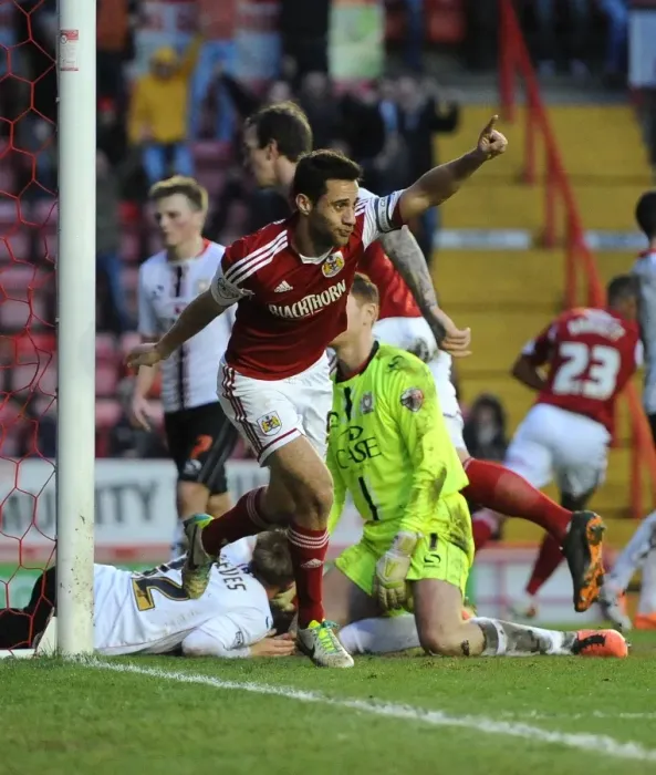 Framed Print : Sam Baldock's Dramatic Equalizer: A Sweet Revenge Against Former Team MK Dons (Bristol City vs. MK Dons, Sky Bet League One, 2014) Framed Print : Sam Baldock's Dramatic Equalizer: A Sweet Revenge Against Former Team MK Dons (Bristol City vs. MK Dons, Sky Bet League One, 2014)
